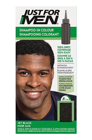 JUST FOR MEN Auto Stop Color Shampoo - Jet Black, Sareya Beauty Supply Store in Calgary